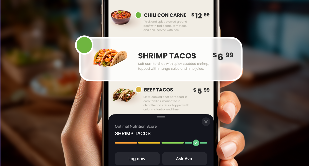 Use NutriScanner to guide your food choices when dining out