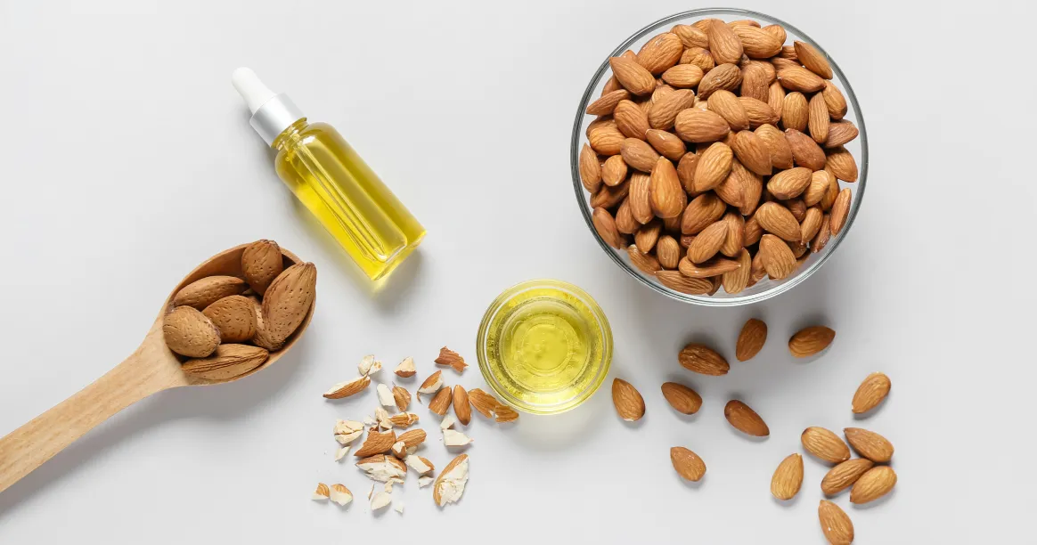 Almonds nutrition guide showing health benefits and nutritional facts of tree nuts for healthy snacking and weight management