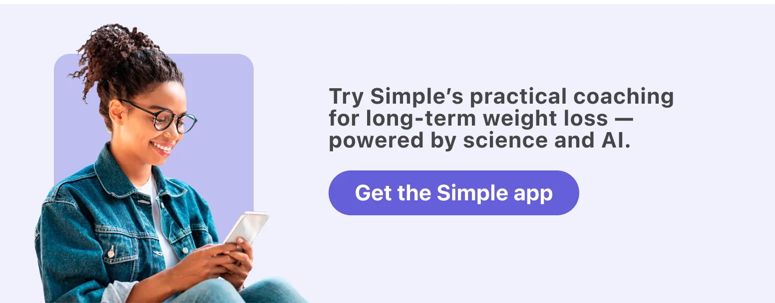 Access science-backed intermittent fasting coaching with Simple app
personalized guidance and meal planning tools