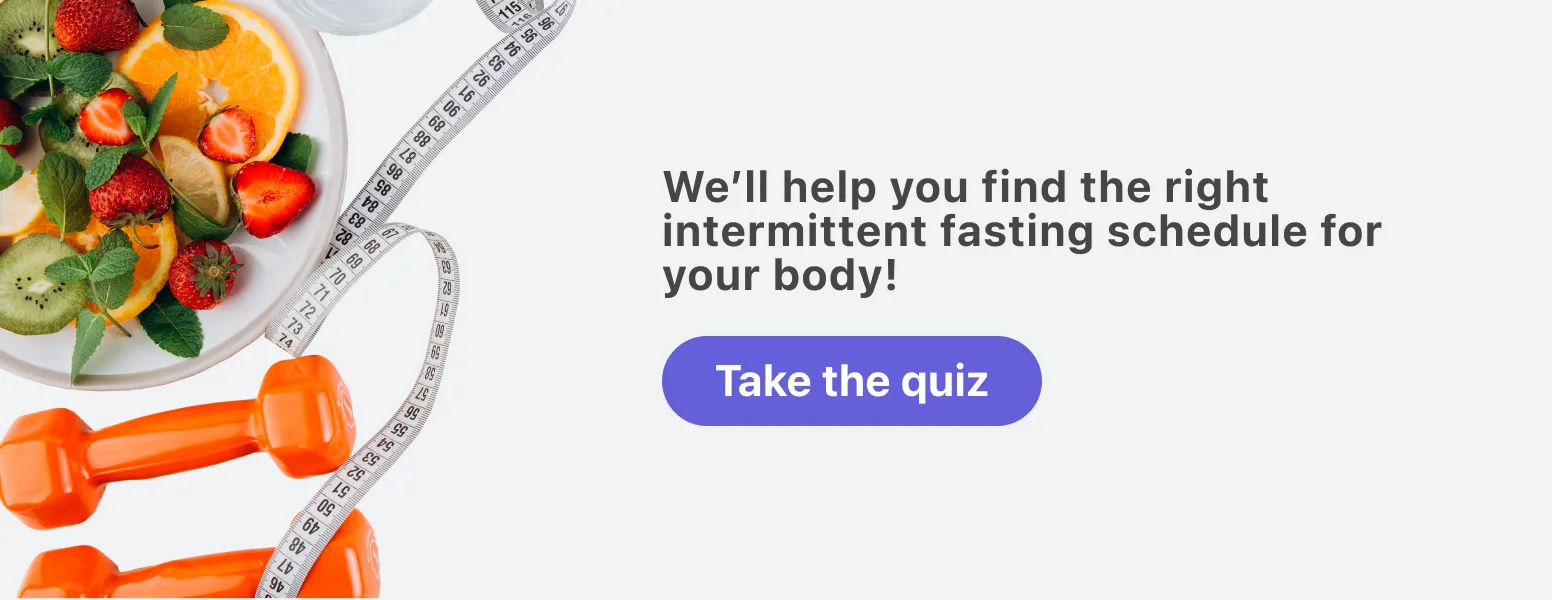 Get personalized intermittent fasting schedule for bodybuilding with Simple
app