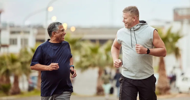 Friends exercising together for sustainable weight maintenance and healthy lifestyle support