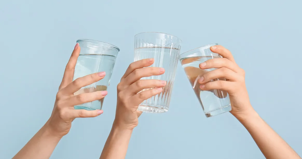 Intermittent fasting benefits including weight loss reduced inflammation improved metabolism and heart health with water