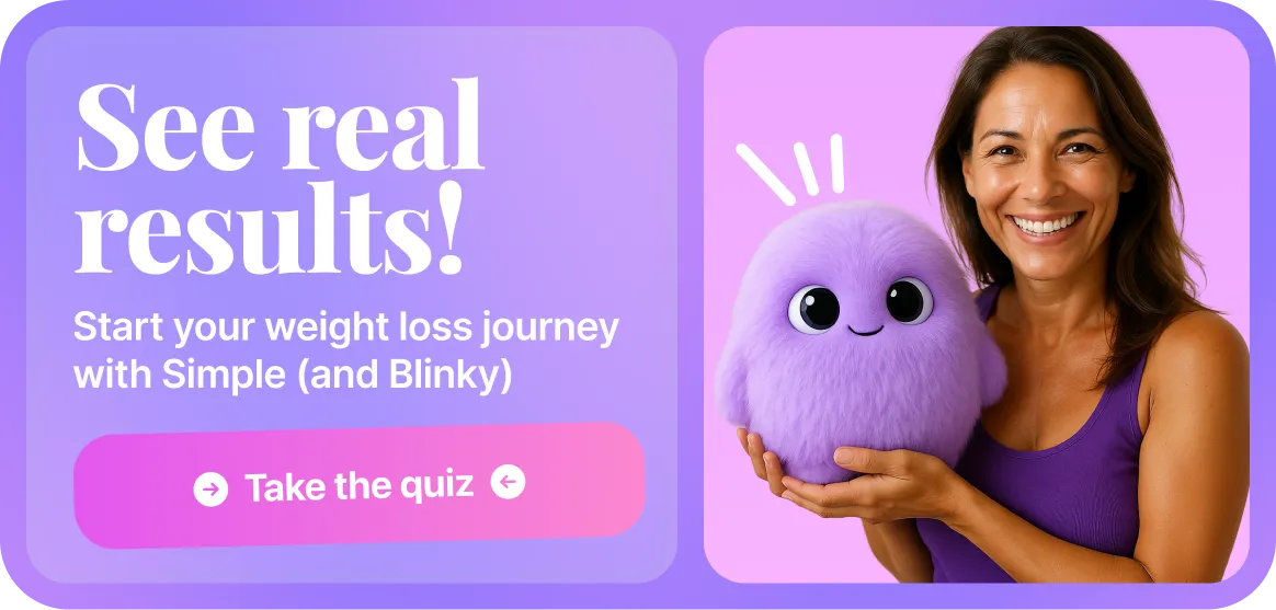 Get personalized weight loss coaching with Blinky and see real
results